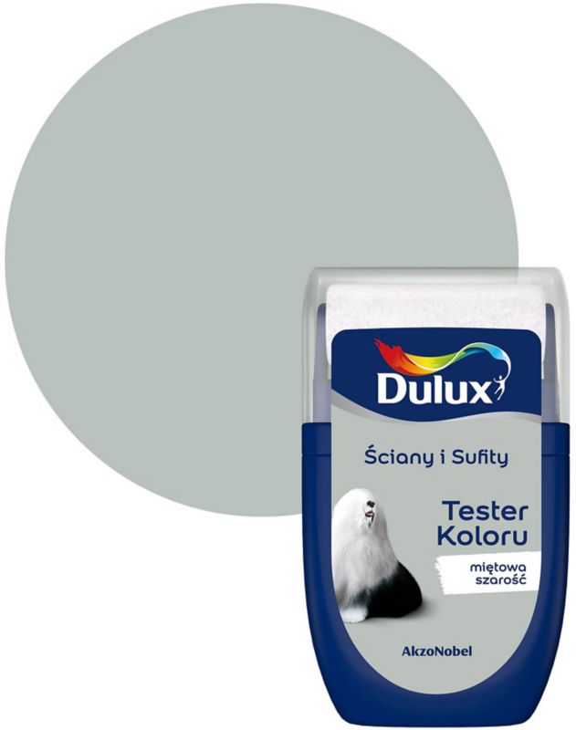 Dulux testmaling til vægge og lofter i mintgrå, 0,03 l