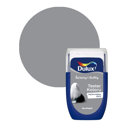 Dulux malingstester til vægge og lofter, mørkeste grå, 0,03 l
