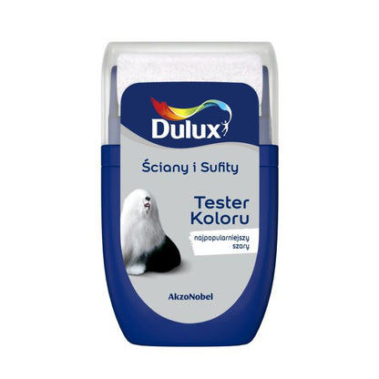 Dulux testmaling til vægge og lofter - mest populære grå, 0,03 l