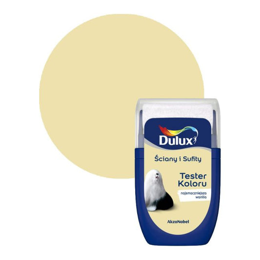 Dulux tester til vægge og lofter i farven 'Lækker vanilje' 0,03 l