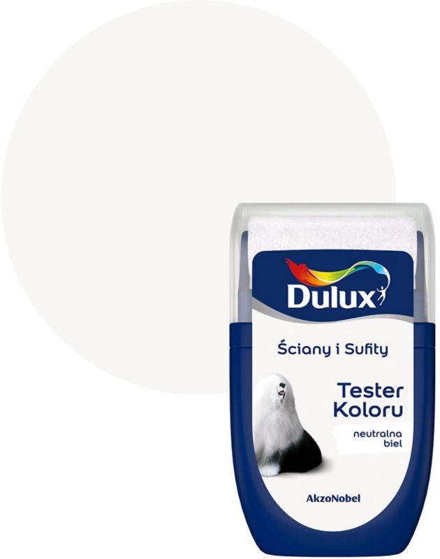 Dulux testmaling til vægge og lofter neutral hvid 0,03 l