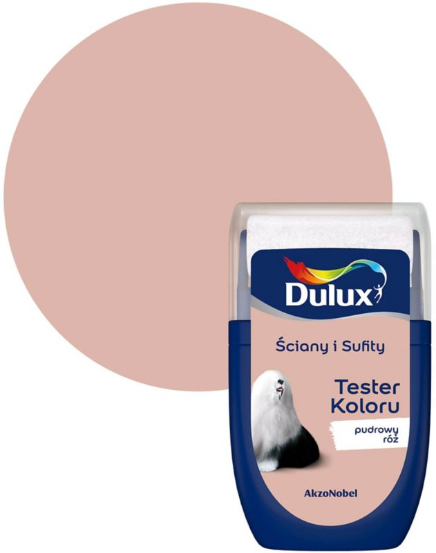Dulux tester maling til vægge og lofter i pudderrosa 0,03 l