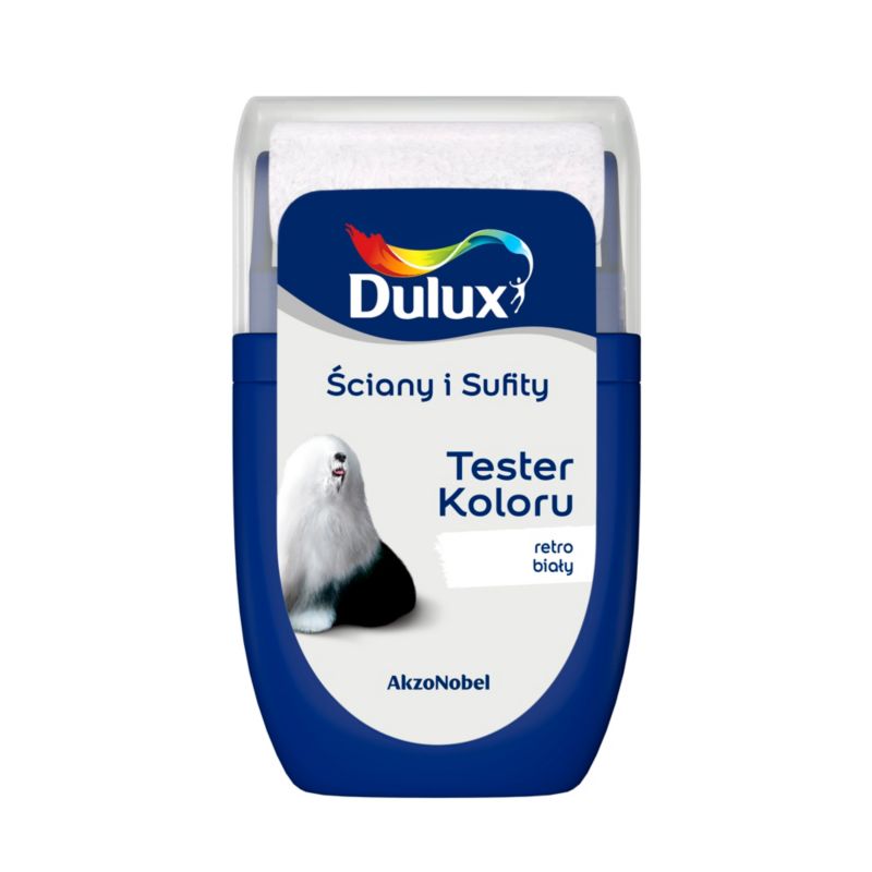 Dulux tester til maling til vægge og lofter retro hvid 0,03 l