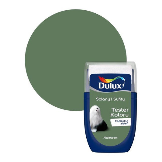 Dulux testmaling til vægge og lofter tropisk grøn 0,03 l