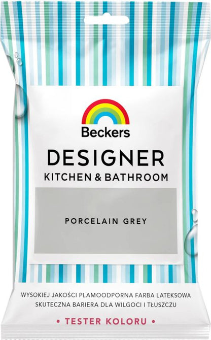 Tester til farve Beckers Designer Kitchen&Bathroom Porcelain Grey 0,05 l
