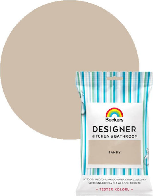 Tester af farve Beckers Designer Kitchen&Bathroom Sandy 0,05 l