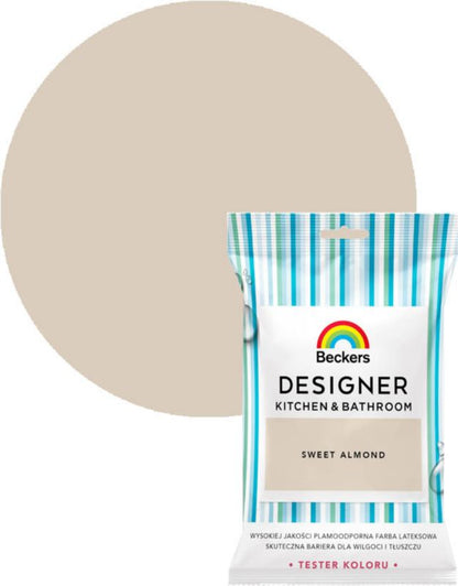 Tester af farve Beckers Designer Kitchen&Bathroom Sweet Almond 0,05 l