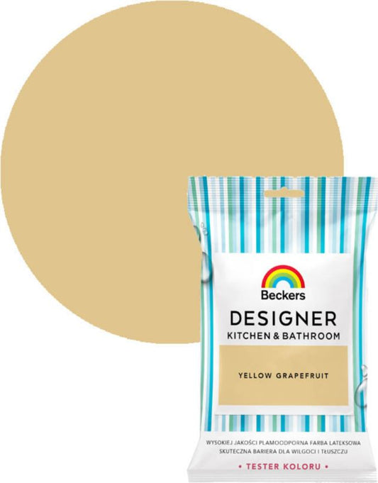 Tester af farve Beckers Designer Kitchen & Bathroom Yellow Grapefruit 0,05 l