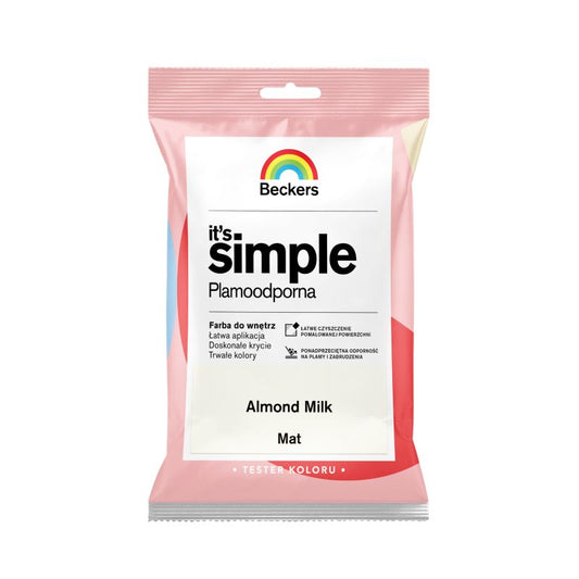 Beckers It's Simple farvetester mandelmælk 0,05 l