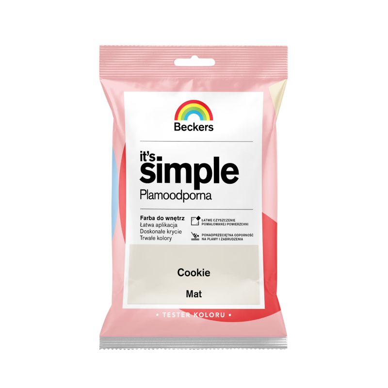 Tester af farve Beckers It's Simple cookie 0,05 l