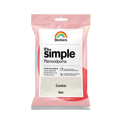 Tester af farve Beckers It's Simple cookie 0,05 l