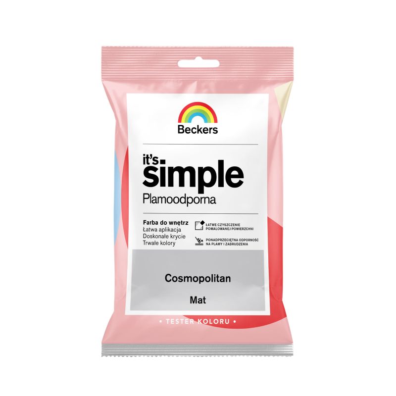 Tester af farve Beckers It's Simple cosmopolitan 0,05 l