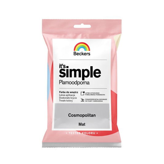 Tester af farve Beckers It's Simple cosmopolitan 0,05 l