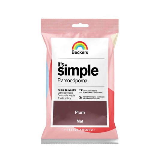 Tester af farve Beckers It's Simple blomme 0,05 l