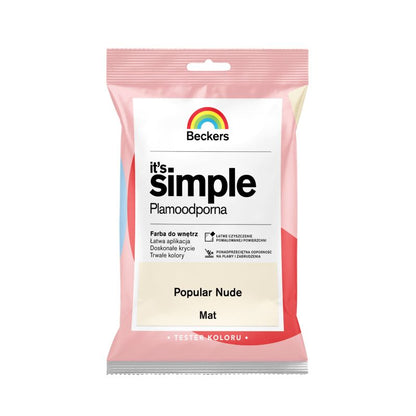 Tester af farve Beckers It's Simple populær nude 0,05 l