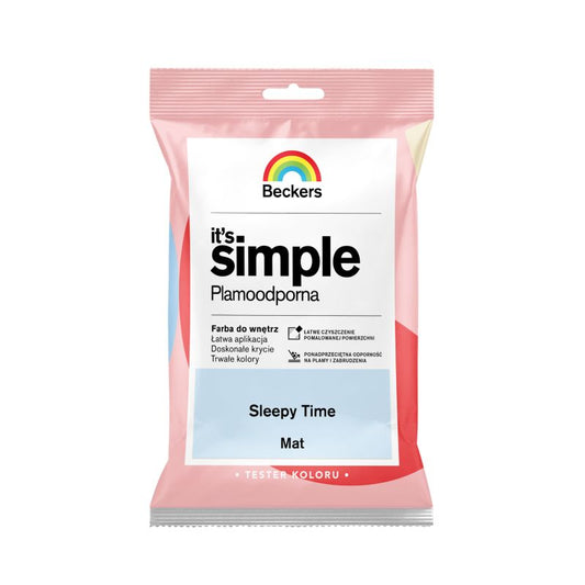 Tester af farve Beckers It's Simple sleepy time 0,05 l