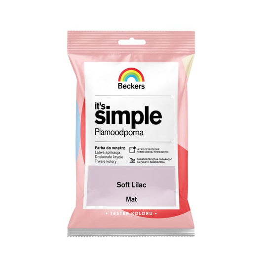 Tester af farve Beckers It's Simple Soft lilac 0,05 l