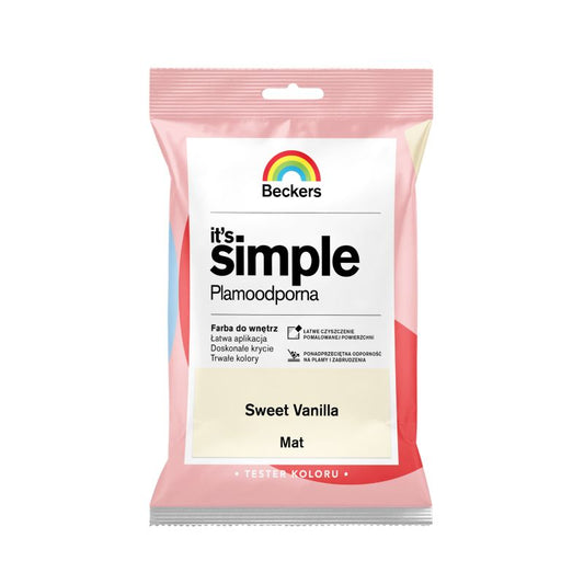 Tester af farve Beckers It's Simple sweet vanilla 0,05 l