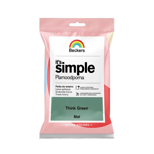 Tester af farve Beckers It's Simple think green 0,05 l