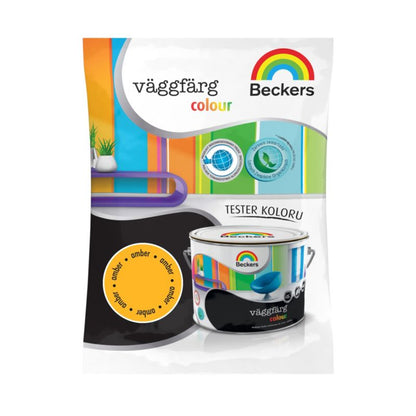 Tester til farve Beckers Vaggfarg Colour amber 0,05 l