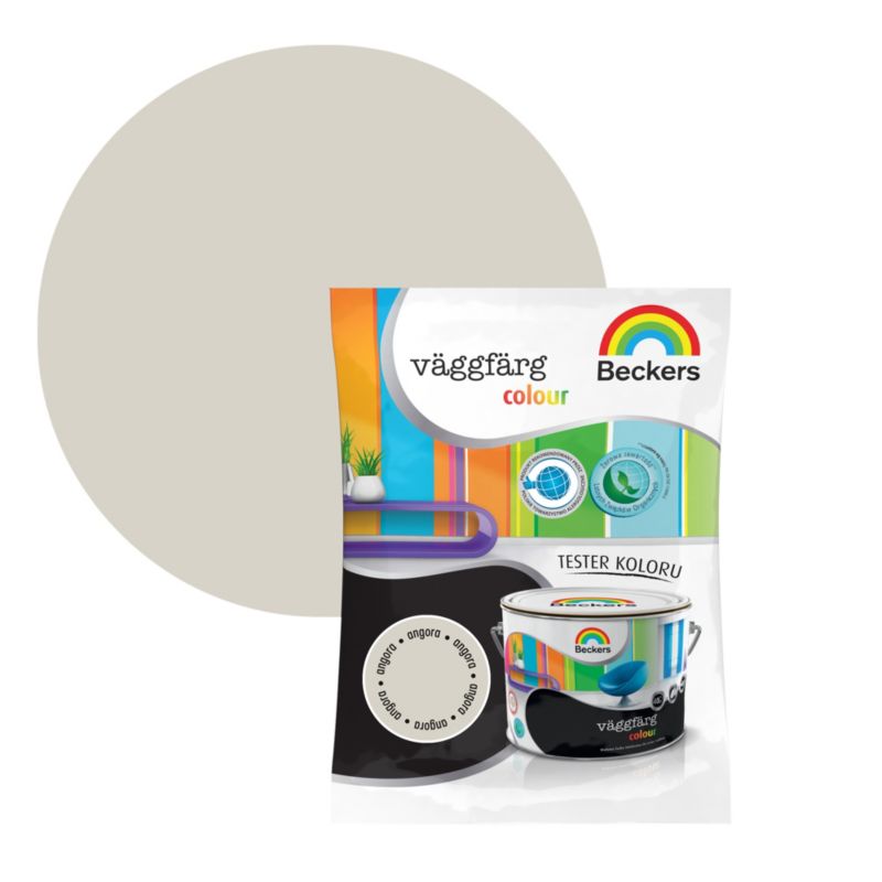 Tester af farve Beckers Vaggfarg Colour angora 0,05 l