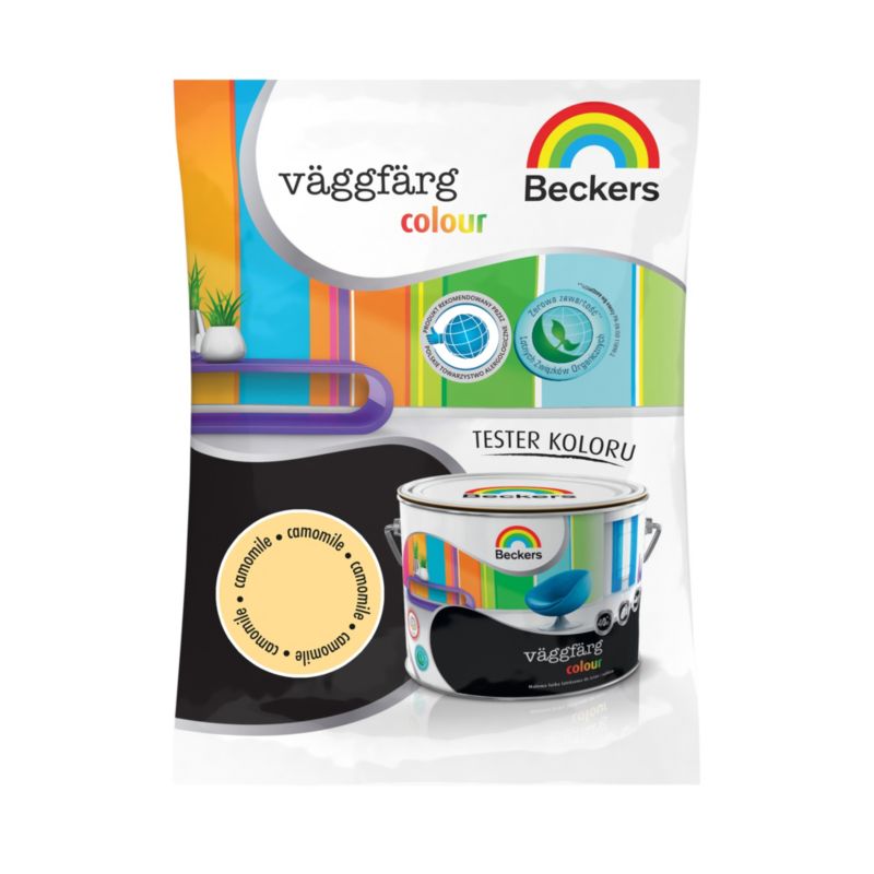 Tester til farve Beckers Vaggfarg Colour kamille 0,05 l