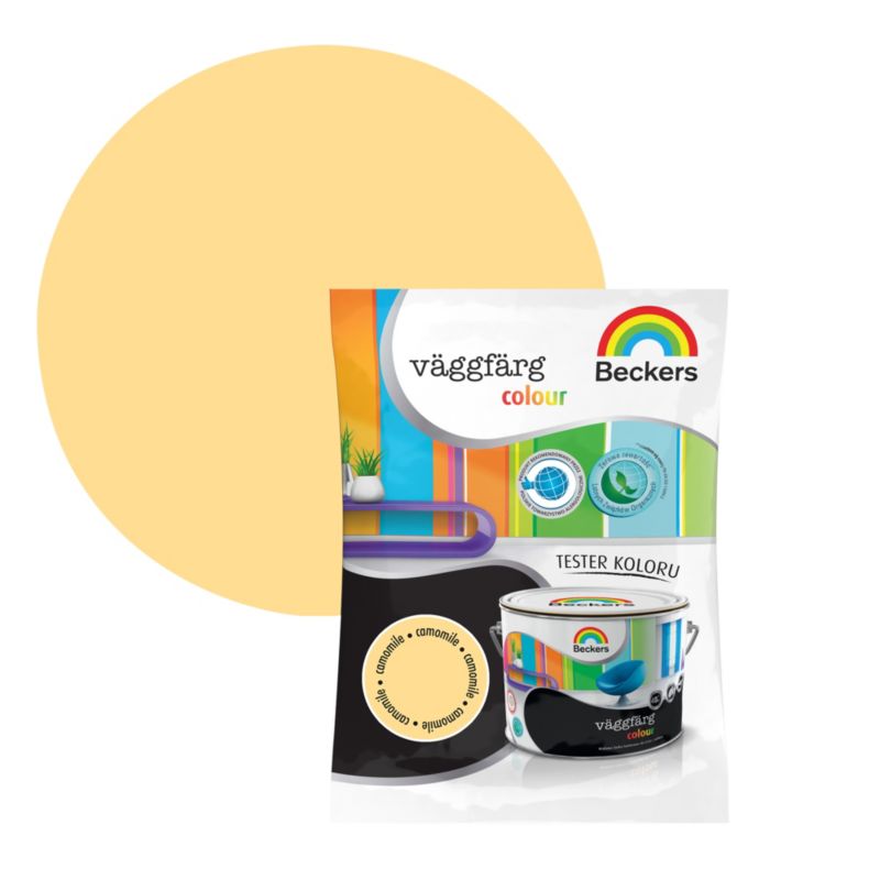 Tester til farve Beckers Vaggfarg Colour kamille 0,05 l