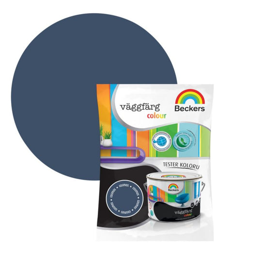 Tester af farve Beckers Vaggfarg Colour cosmos 0,05 l