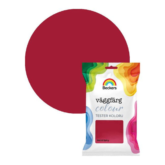 Tester til farve Beckers Vaggfarg Colour hot & spicy 0,05 l