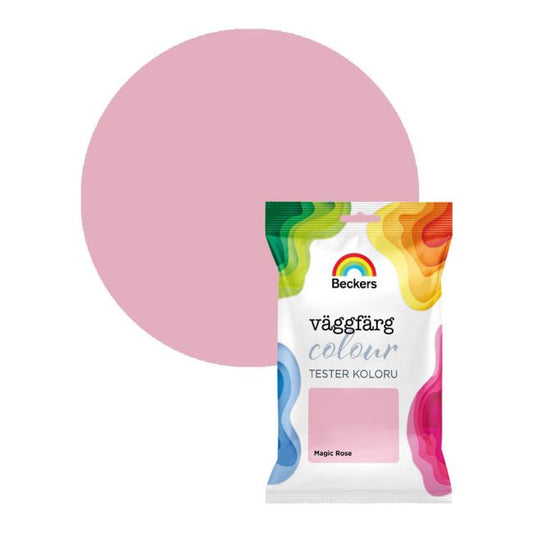 Tester til farve Beckers Vaggfarg Colour magic rose 0,05 l