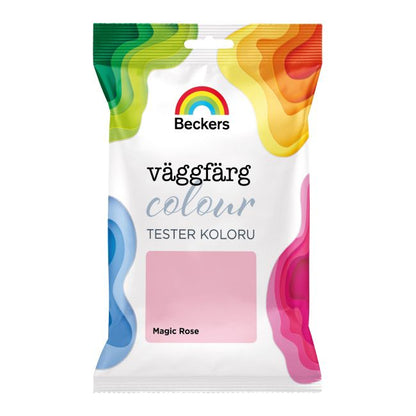 Tester til farve Beckers Vaggfarg Colour magic rose 0,05 l