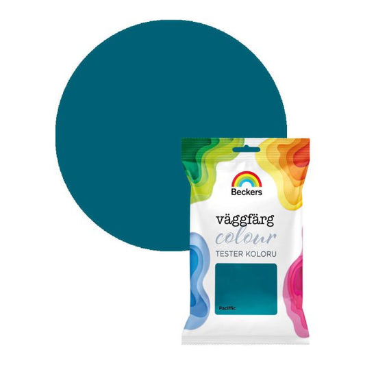 Beckers Vaggfarg Colour farvetest, Pacific blå, 0,05 l