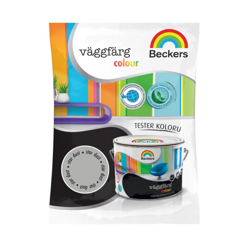 Tester af farve Beckers Vaggfarg Colour star dust 0,05 l