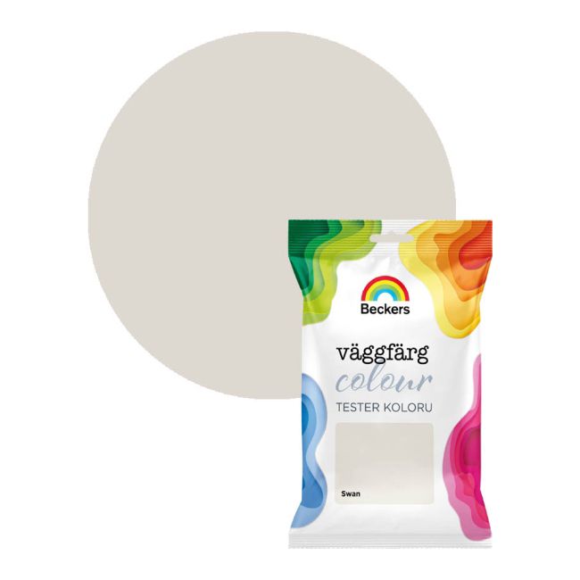 Tester til farve Beckers Vaggfarg Colour svane 0,05 l