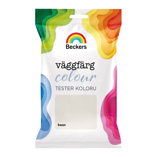 Tester til farve Beckers Vaggfarg Colour svane 0,05 l