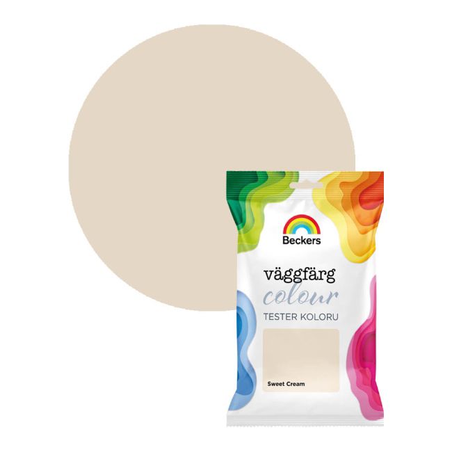 Beckers Vægmaling Tester Colour sweet cream 0,05 l