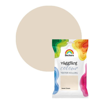Beckers Vægmaling Tester Colour sweet cream 0,05 l