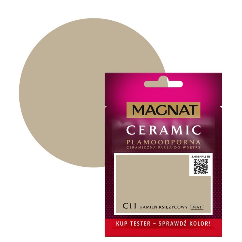 Tester maling Magnat Ceramic C11 månestensgrå 0,03 l