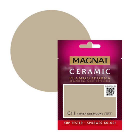 Tester maling Magnat Ceramic C11 månestensgrå 0,03 l