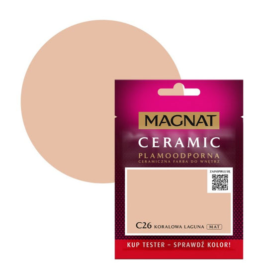Tester maling Magnat Ceramic C26 koral lagune 0,03 l