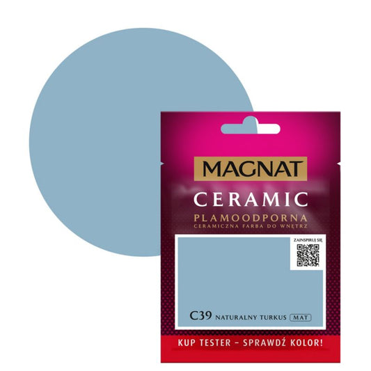 Tester maling Magnat Ceramic C39 naturlig turkis 0,03 l