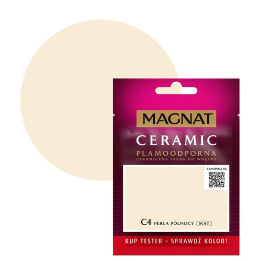 Tester maling Magnat Ceramic C4 perle af nord 0,03 l
