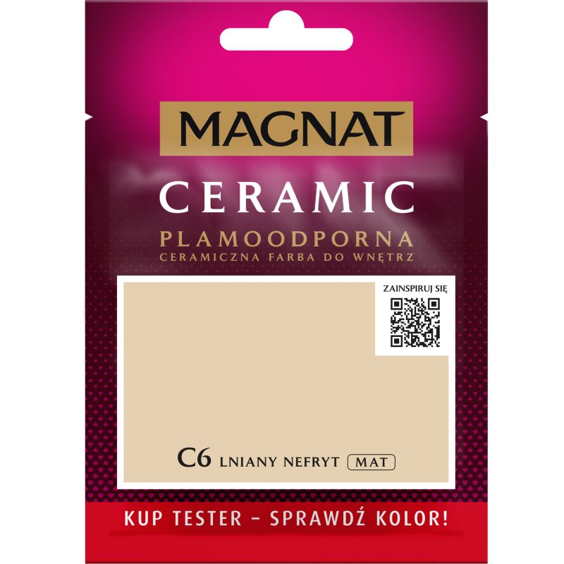 Tester maling Magnat Ceramic C6 hørgrøn nefrit 0,03 l