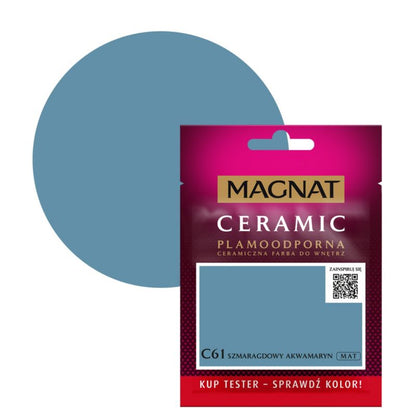 Tester maling Magnat Ceramic C61 smaragd akvamarin 0,03 l