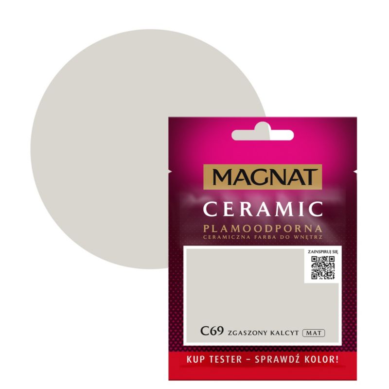 Tester maling Magnat Ceramic C69 afdæmpet kalk 0,03 l