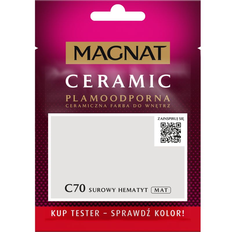 Tester maling Magnat Ceramic C70 rå hematit 0,03 l