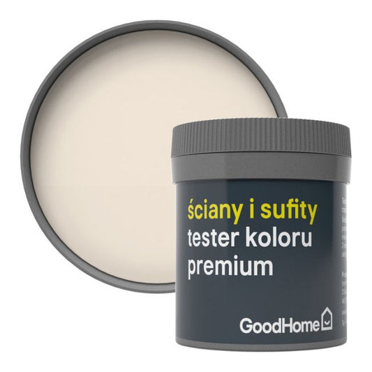 Tester af pletresistent maling GoodHome Premium Vægge og lofter Juneau 0,05 l