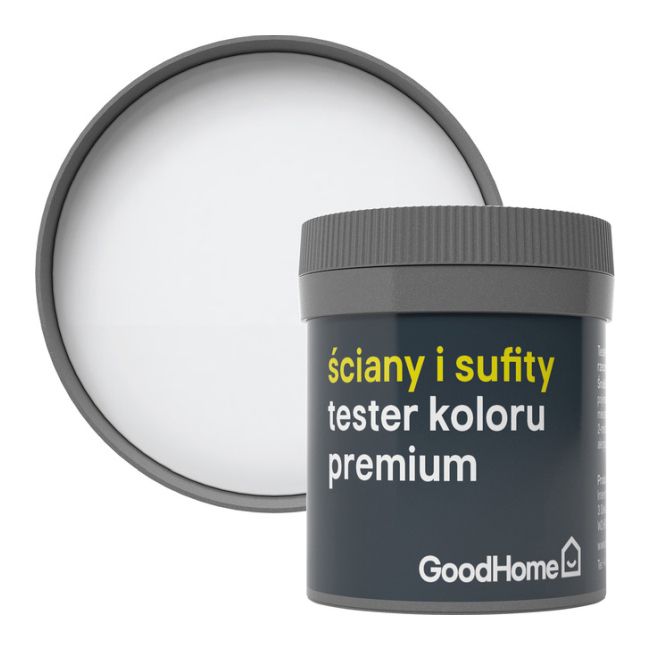 GoodHome Premium plamemodstandsdygtig væg- og loftmaling tester North Pole 0,05 l