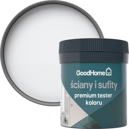 GoodHome Premium plamemodstandsdygtig væg- og loftmaling tester North Pole 0,05 l