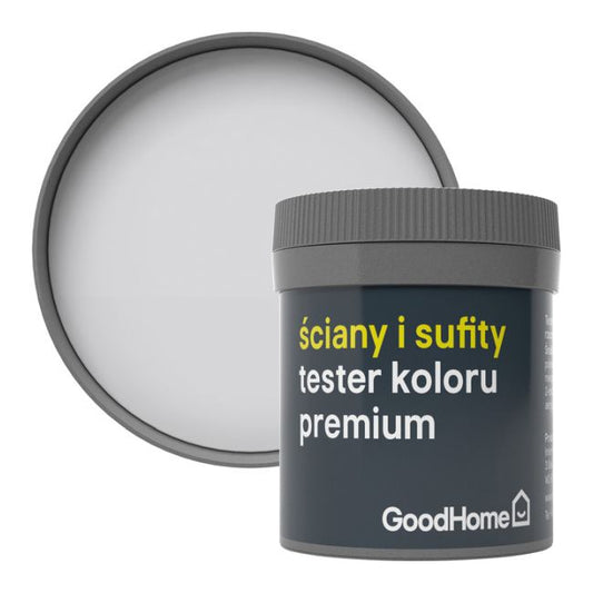 Tester af pletafvisende maling GoodHome Premium Vægge og lofter Whistler 0,05 l